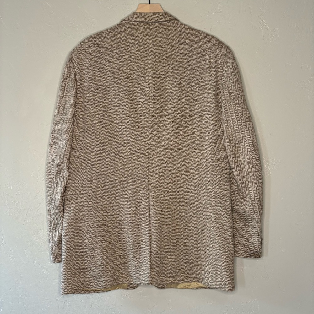 Farah Wool Herringbone Tweed Blazer 42L β Speckled Donegal Look - Picture 2 of 14